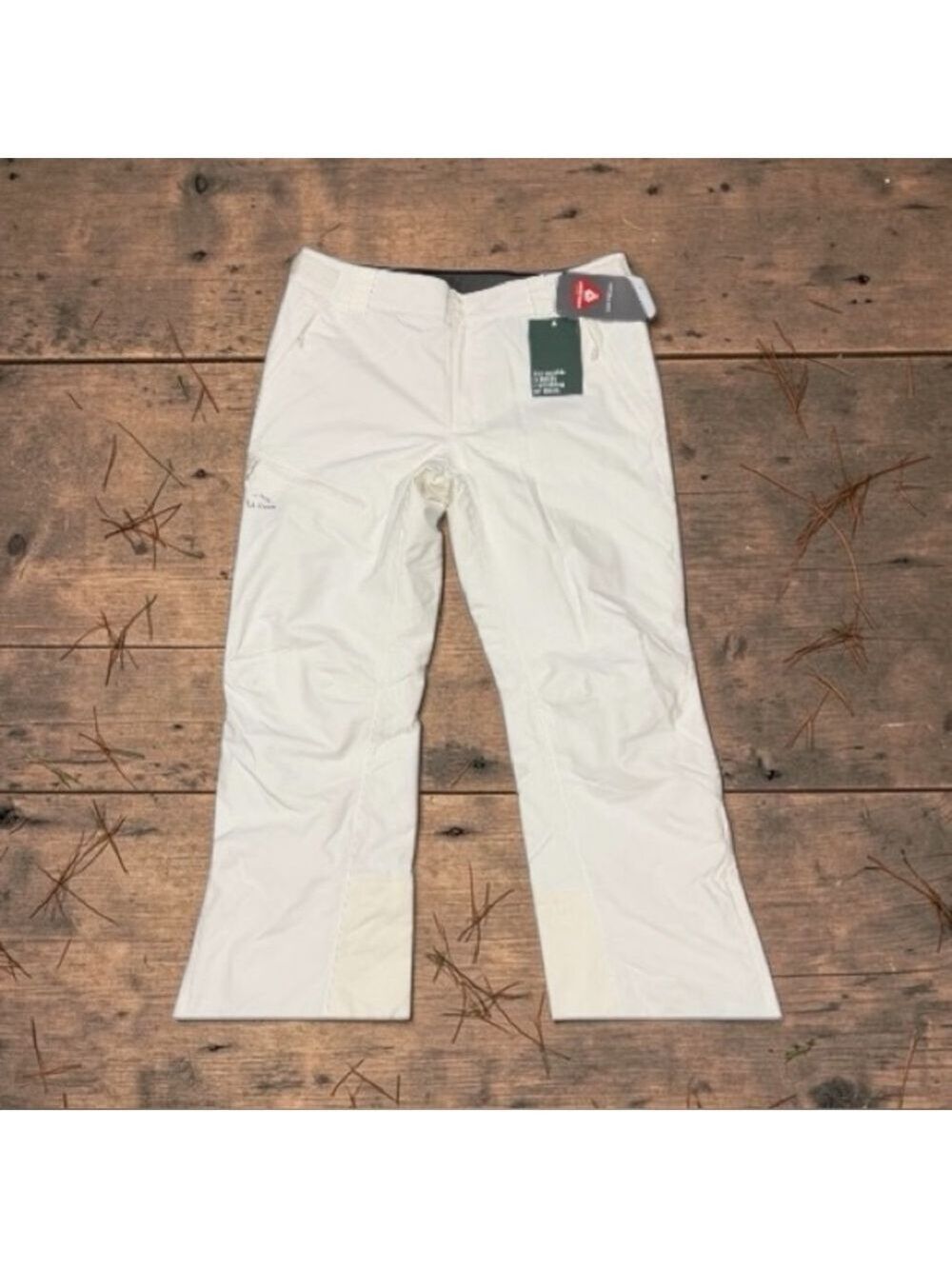 L.L. Bean Women's Wildcat Waterproof Insulated Snow Pants Bone Large